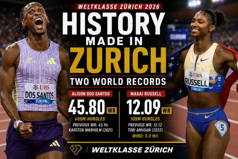 Zurich world record 400mH men and 100m women
